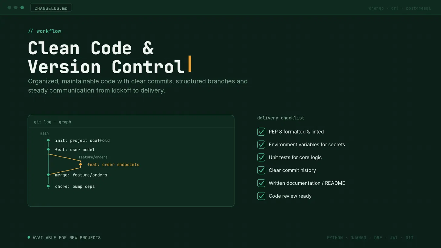 I will develop Python Django web applications and REST APIs